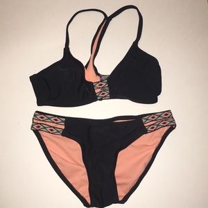 SOLD. Completely New Black Pattern Bikini Set